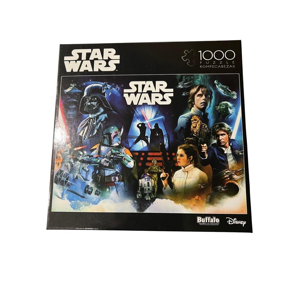 Star Wars 1000 Piece Jigsaw Puzzle Buffalo Games Collage 10600 Darth Vader Luke